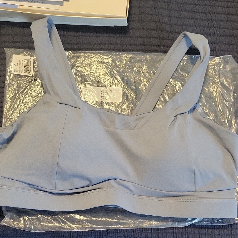 Women's Light Blue Running Girl Sports Bra